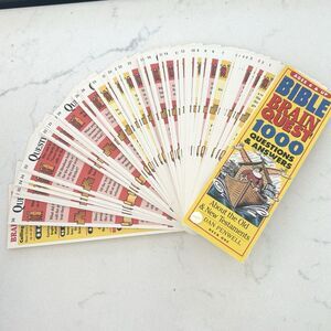 1990s Vintage Bible Brain Quest 1000 Quezfions Deck One Only